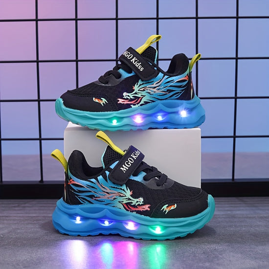 Dragon LightUp Sneakers Boys Spring  Autumn Fun